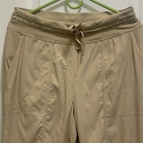 Lululemon gorgeous khaki color, soft pants can be wear any place you want. - Picture 3 of 16